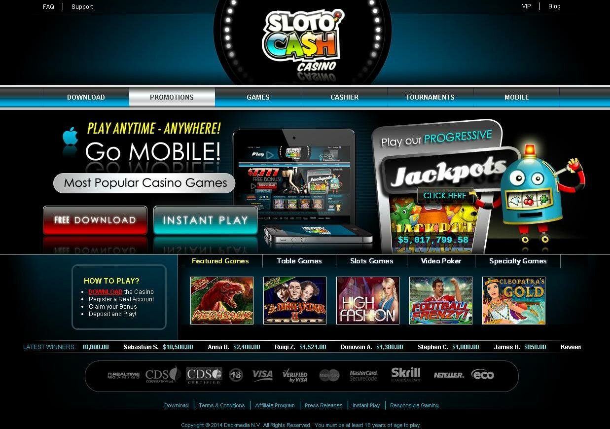 Visit Slotocash Casino