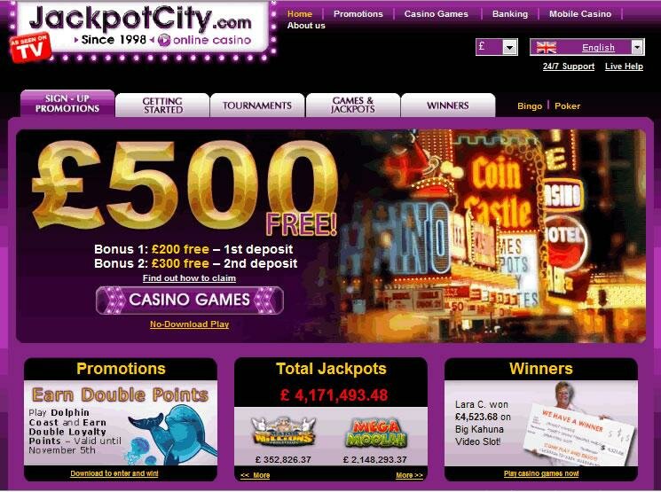 Visit Jackpot City Casino