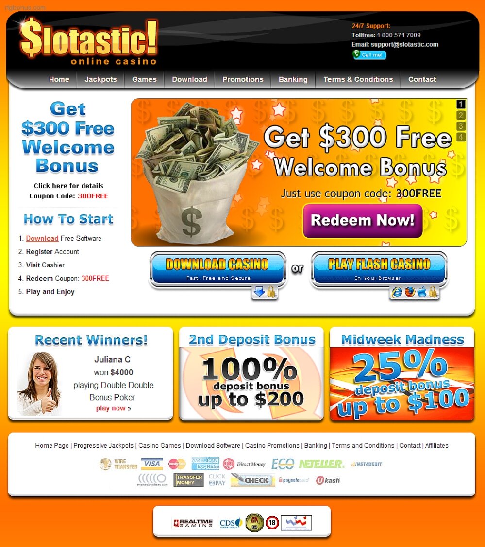 Visit Slotastic Casino