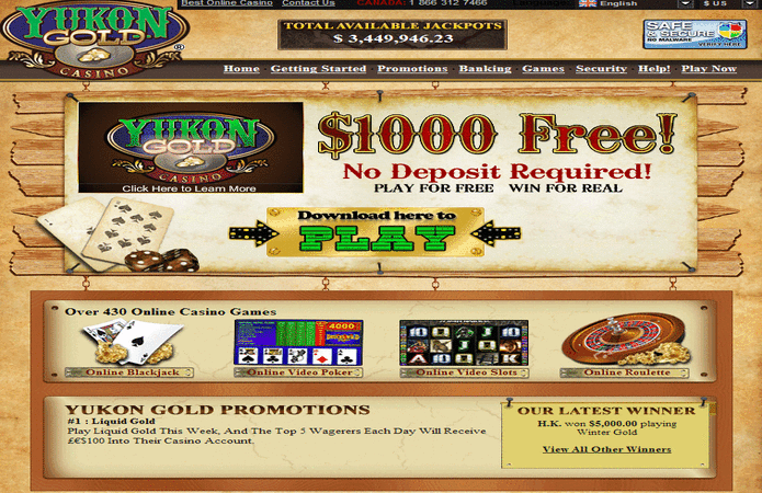 Visit Yukon Gold Casino